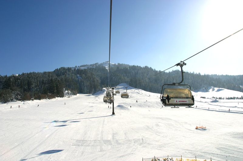 Ausgebautes Liftnetz bei den Skigebieten